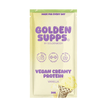 Golden Supps Probierbeutel 30 g – Vegan Vanille