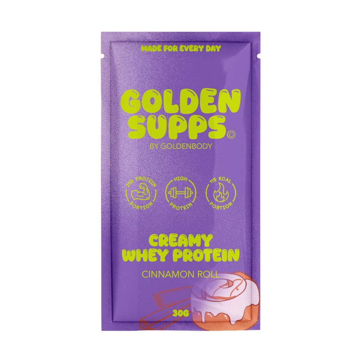 Golden Supps Probierbeutel 30 g – Whey Cinnamon Roll