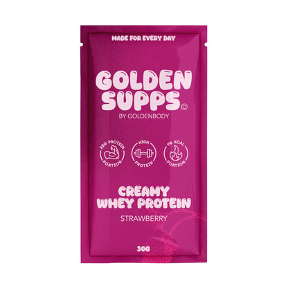 Golden Supps Probierbeutel 30 g – Whey Strawberry