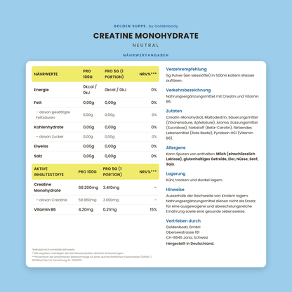 Creatine Monohydrate 500g