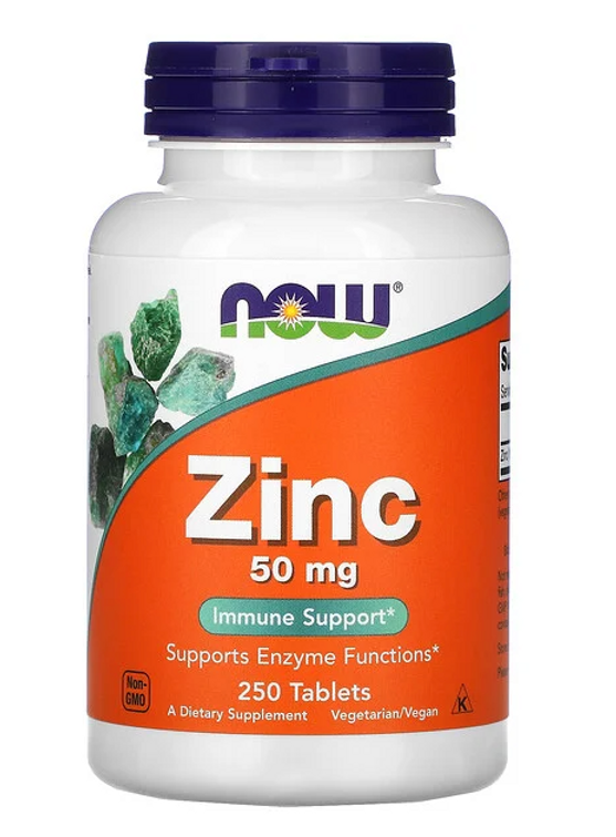 Zinc, 50 mg, 250 tablets 